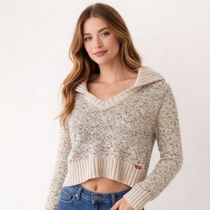 Miss Sixty Multicolor V-Neck Sweater